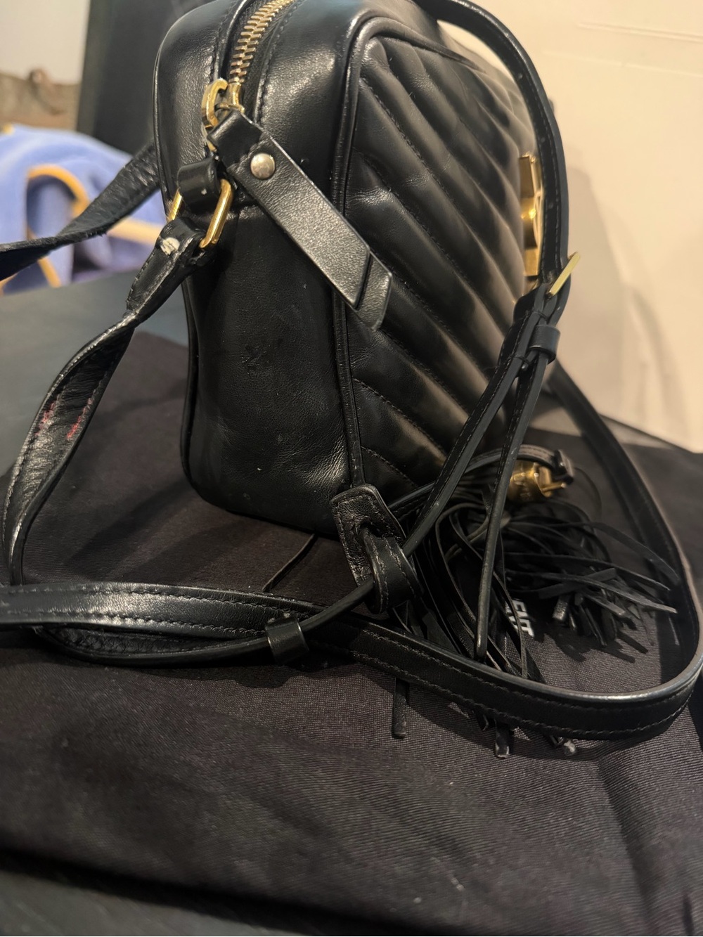 Saint Laurent Lou Camera Bag Matelasse Chevron w/COA - Picture 12 of 17